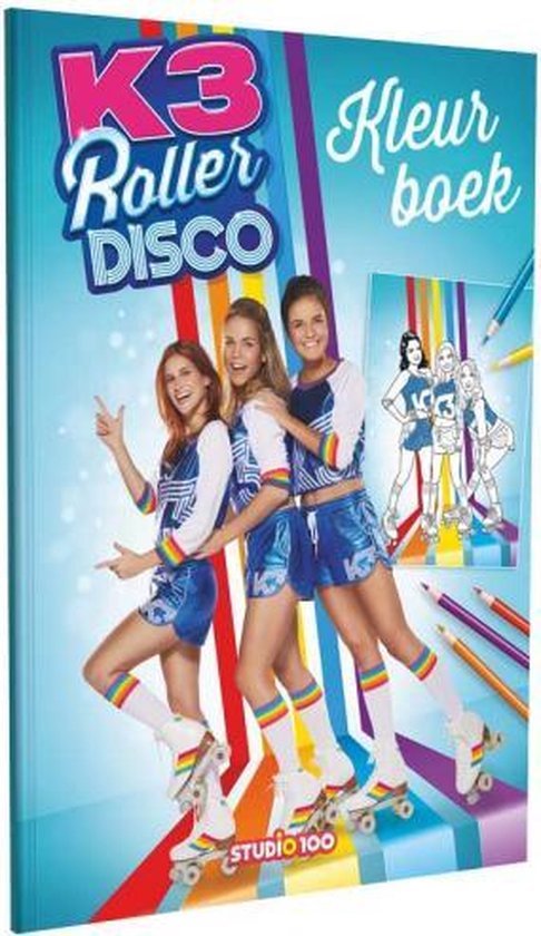 K3 kleurboek - Roller Disco