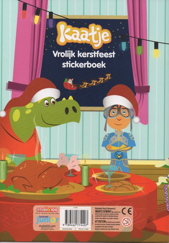 Kaatje : stickerboek - Vrolijk Kerstfeest