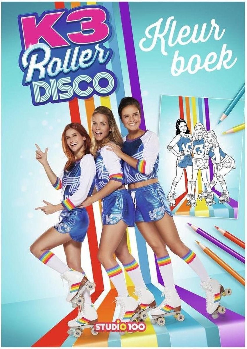 K3 kleurboek - Roller Disco