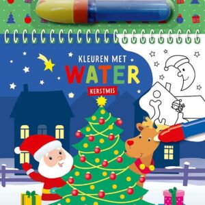 Kleuren met water - Kerstmis
