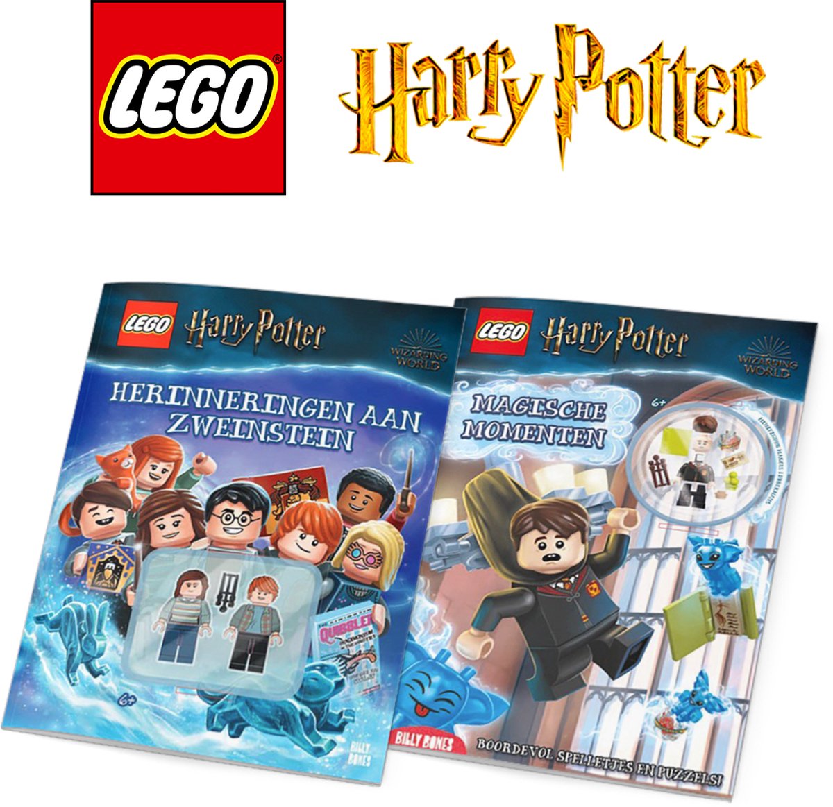 LEGO Harry Potter - Vakantieboek voor kinderen Voordeelbundel - 2 vakantie doeboeken met 3 LEGO poppetjes van Harry Potter - 6+ jaar