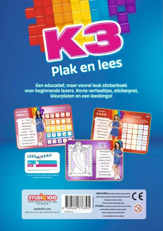 K3 stickerboek - Ik leer lezen met stickers