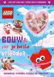 LEGO Boek + bouwstenen - Doeboek met 3 LEGO figuren en stickers - Bouw & vier je beste vrienden - LEGO Friends voor jongens en meisjes vanaf 5 jaar - 6 jaar / 7 jaar / 8 jaar / 9 jaar