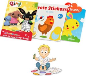 3 kleurboeken / stickerboeken voordeelpakket 2-3 jaar