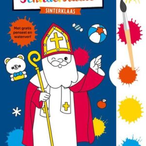 Sinterklaas - Kleurboek met verfpalet en penseel
