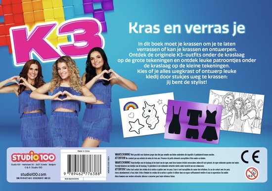 K3 - Kras en verras je - Met krasplaten, kraspen en kleurplaten