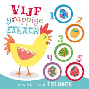 Vijf grappige eieren - telboek