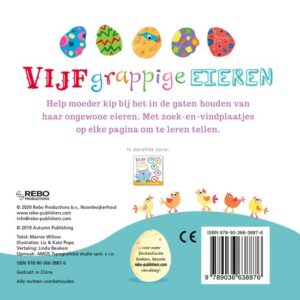Vijf grappige eieren - telboek