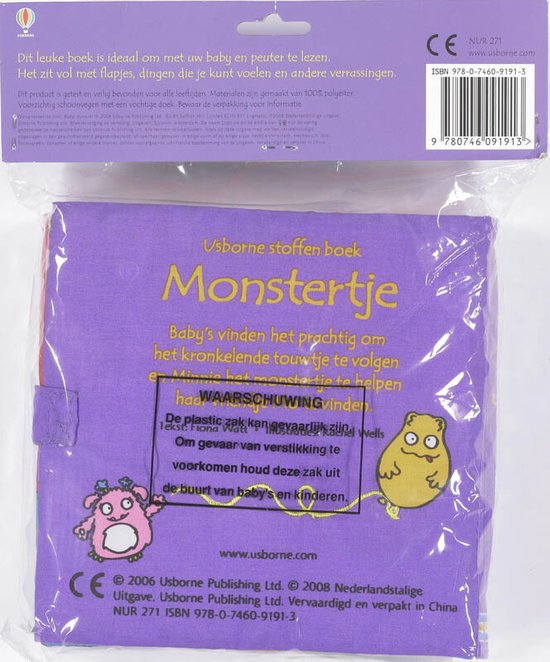 Monstertje - Groot voel- en knisperboek