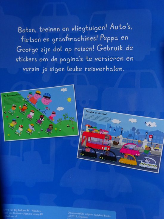 Peppa Pig - Daar gaan we - stickerboek