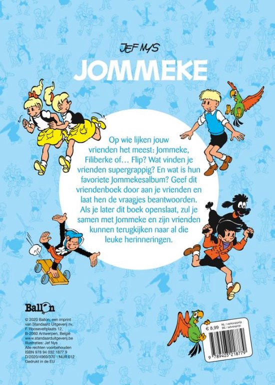 Vriendenboek Jommeke