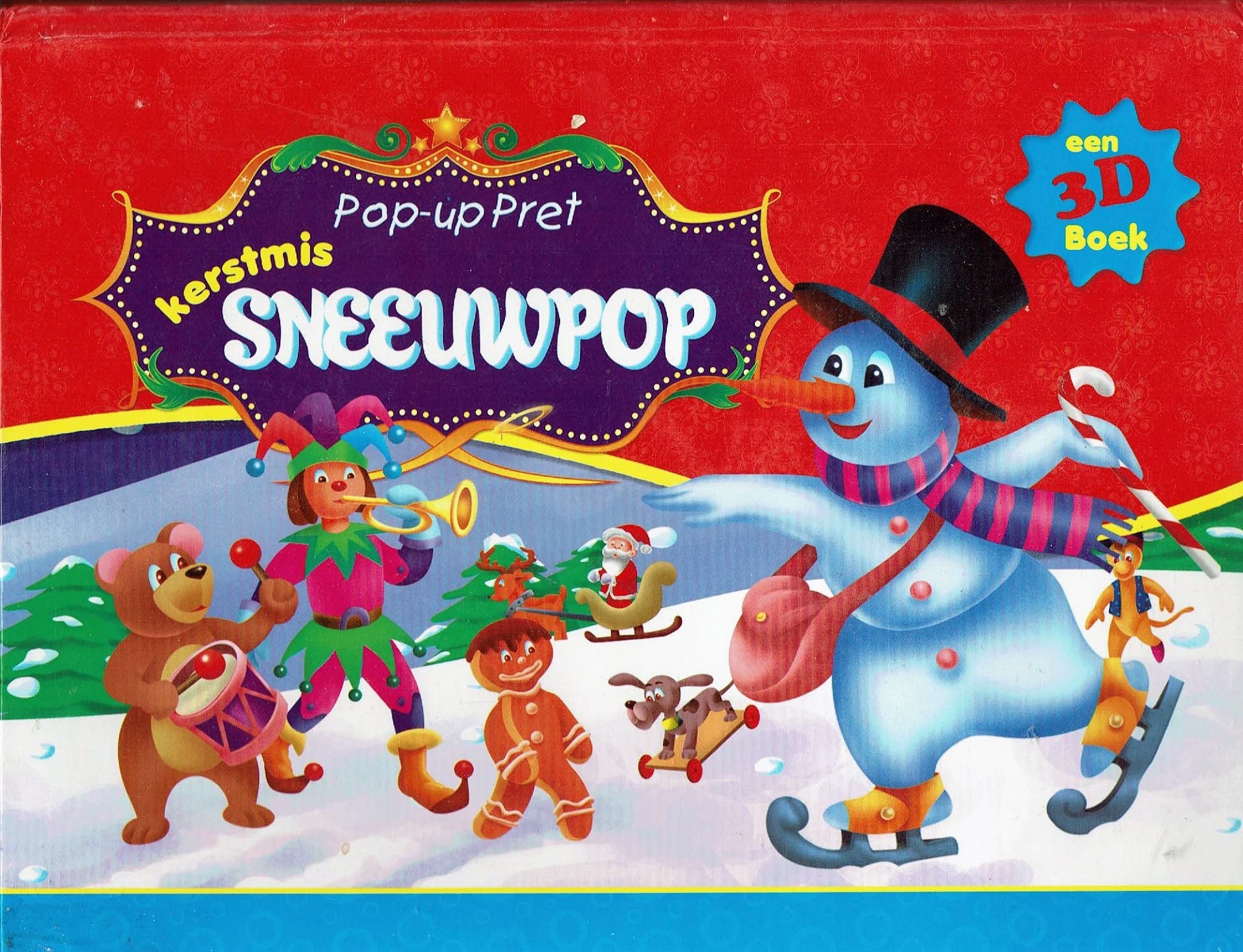 Kerstmis Sneeuwpop pop-up 