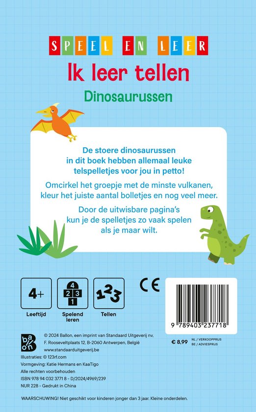 Ik leer tellen - Dinosaurussen
