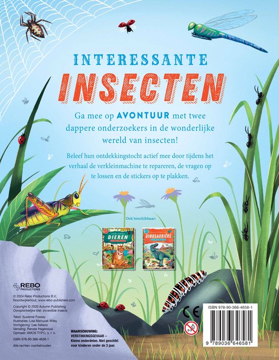 Interessante insecten - stickers, puzzels, activiteiten