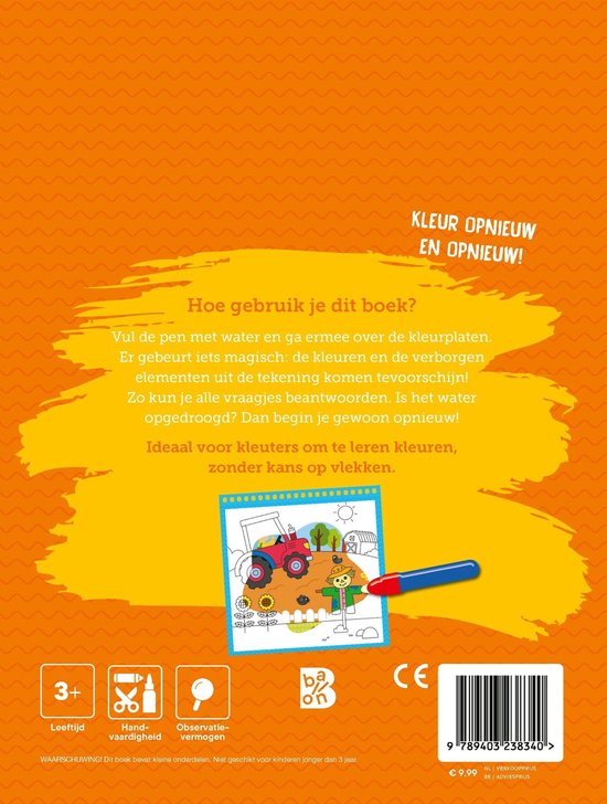 Kleuren met water - Boerderij