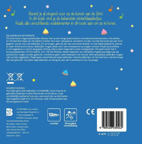 Voelboek met liedjes - Sinterklaas