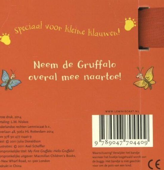 Mijn eerste Gruffalo - Hallo Gruffalo! Buggyboekje