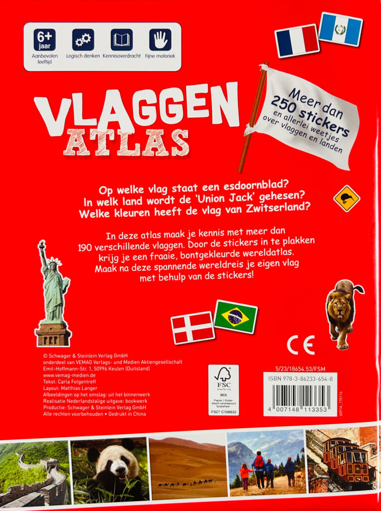 Vlaggen Atlas - Meer dan 250 stickers en allerlei weetjes