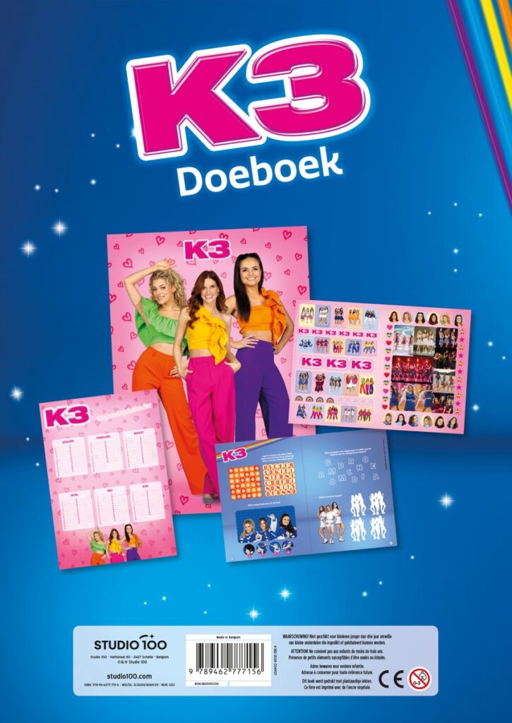 K3 - Doeboek - Alle kleuren