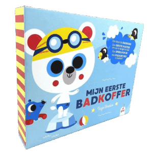 Mijn eerste badkoffer - Badboek + Speelpopje + Figuurtjes + Poster