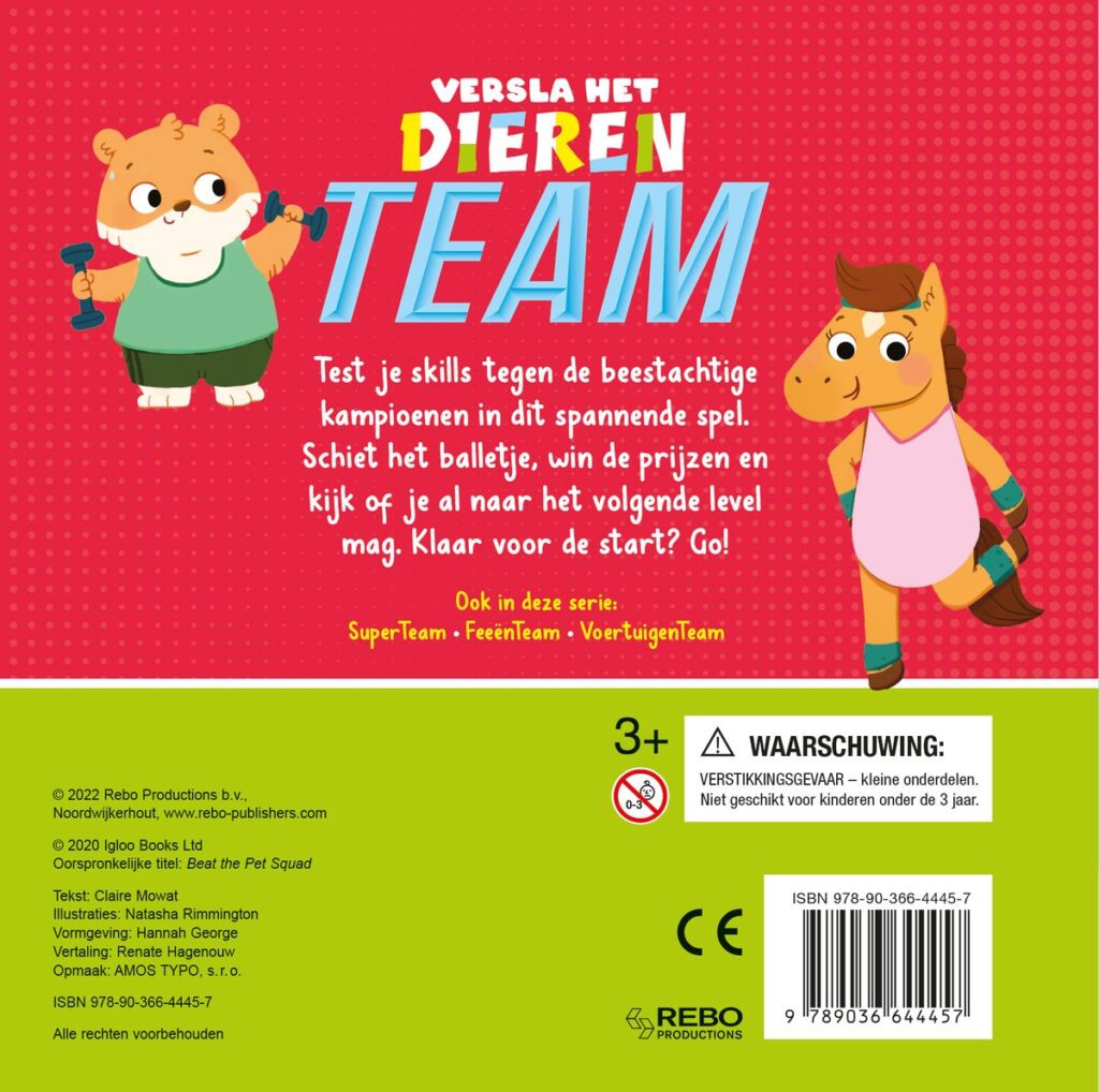 Versla het dierenteam - Interactief speelboek