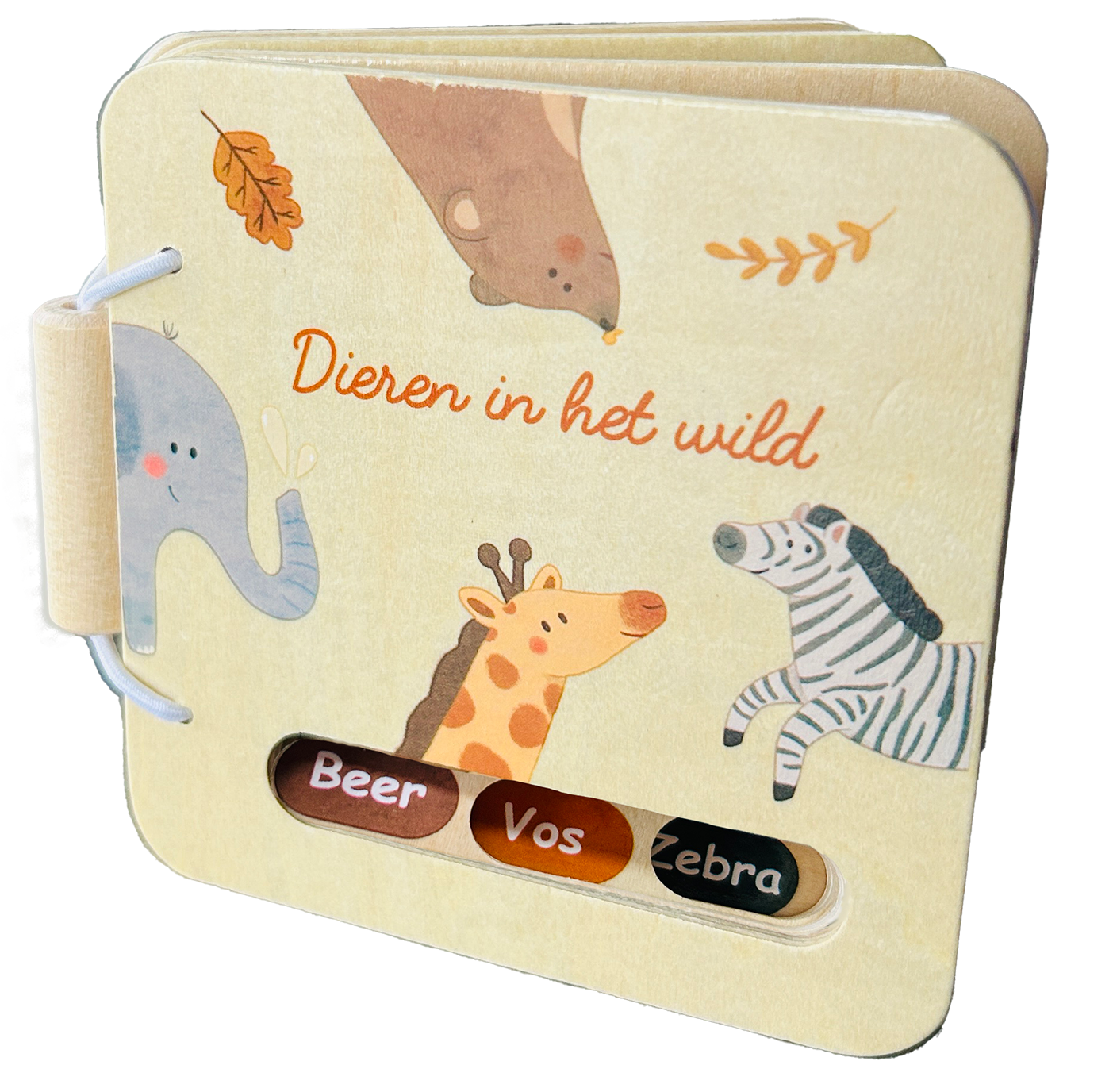 Houten boekje - Dieren in het wild