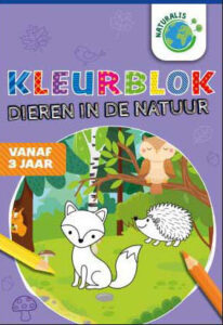 Kleurblok Dieren in de Natuur - Vanaf 3 Jaar