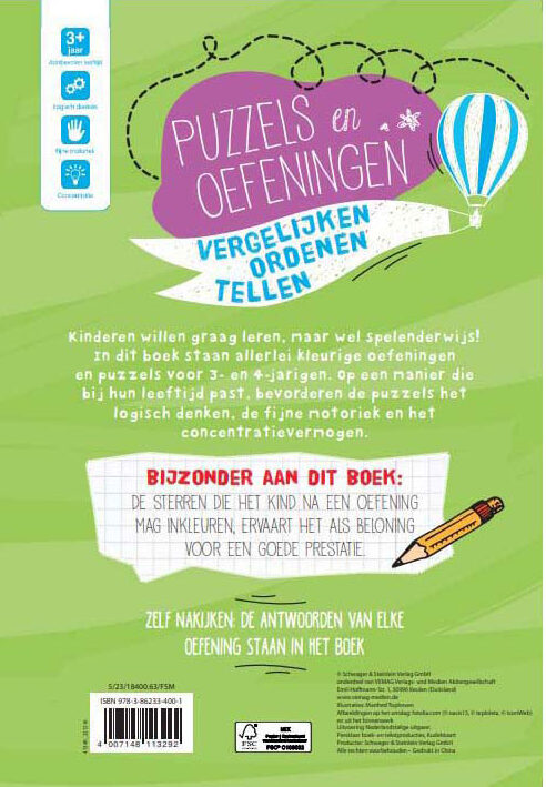 Puzzels en Oefeningen - 3-4 Jaar