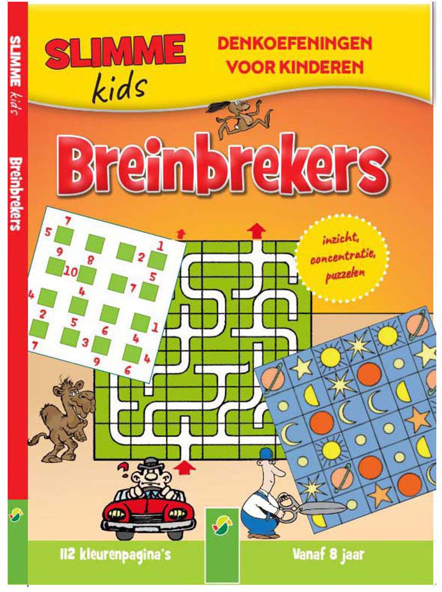 Slimme Kids Breinbrekers 112 Kleurpagina's - Vanaf 8 Jaar