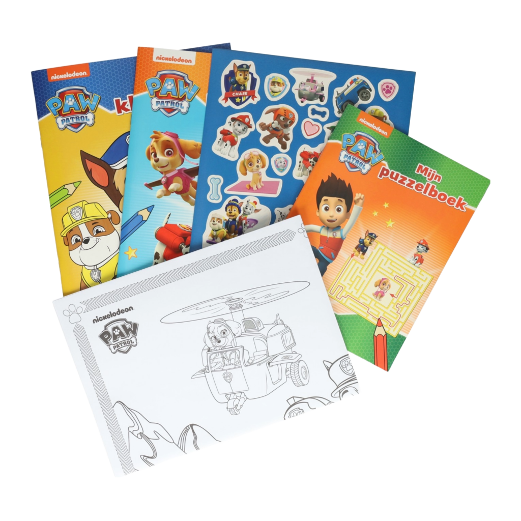 Paw Patrol pakket - Knutselen, kleuren puzzelen en stickers