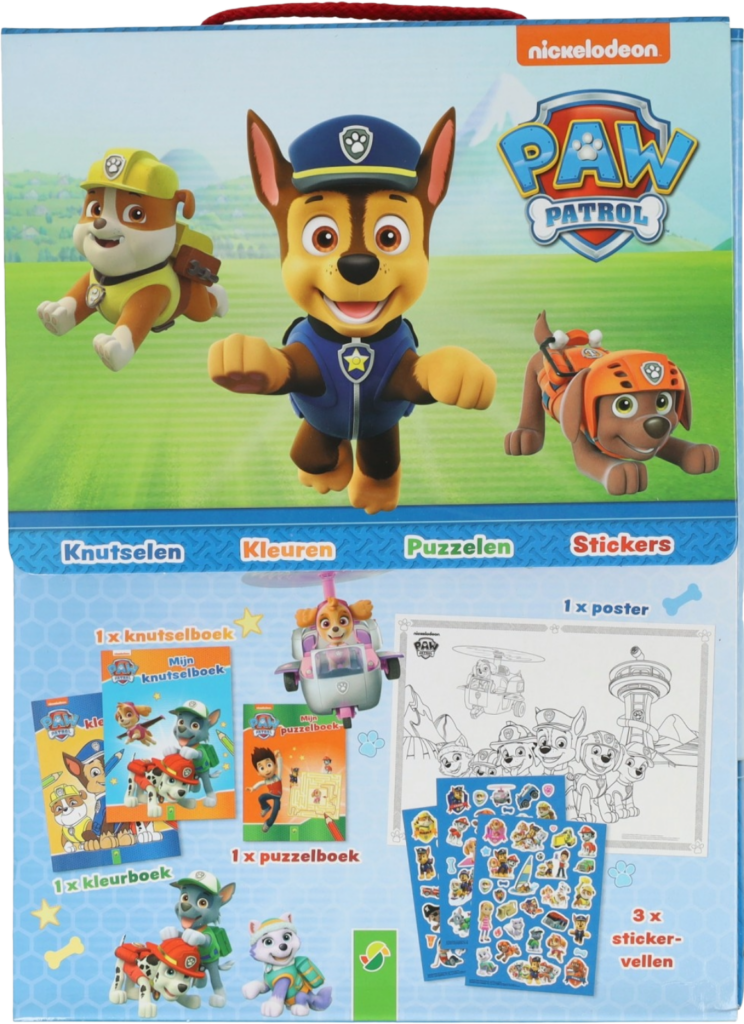 Paw Patrol pakket - Knutselen, kleuren puzzelen en stickers