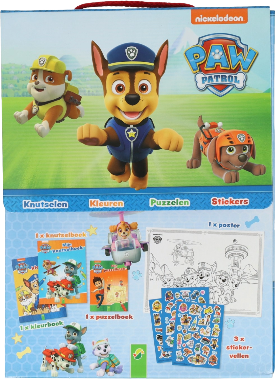Paw Patrol pakket - Knutselen, kleuren puzzelen en stickers