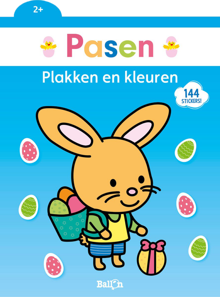 Plakken en kleuren Pasen