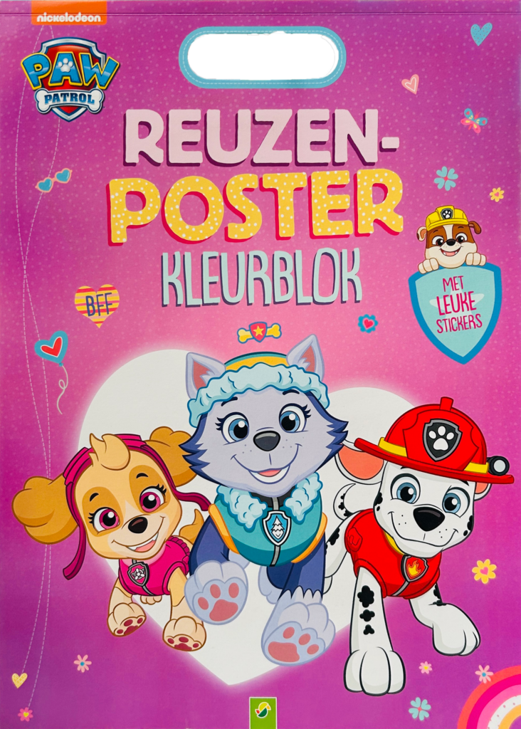 Reuzenposterkleurblok Paw Patrol Girls 