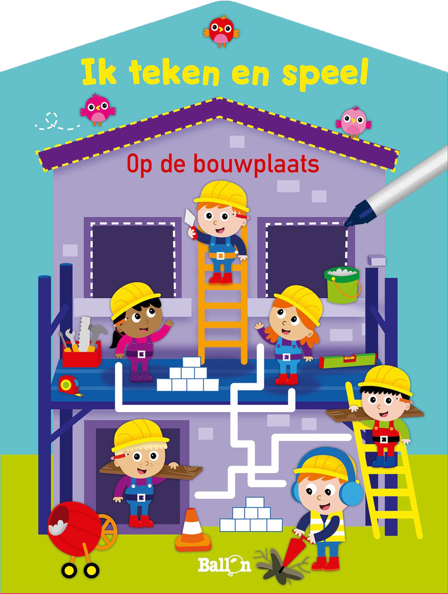 Ik teken en speel - Op de bouwplaats (met stift)