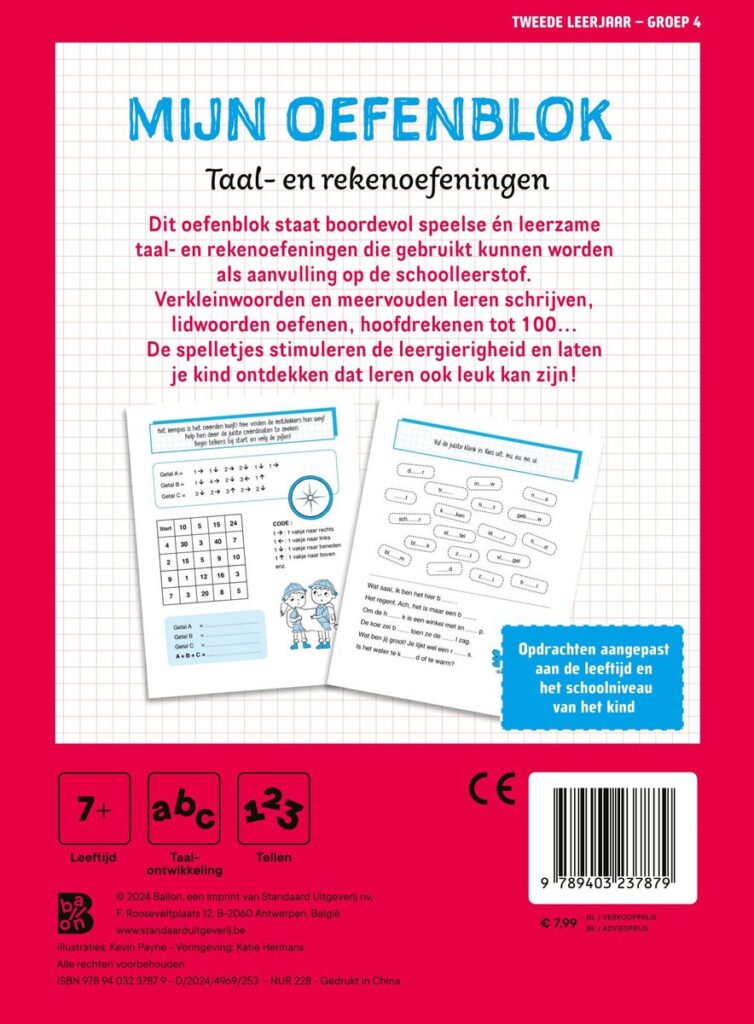Mijn oefenblok: Taal- en rekenoefeningen
