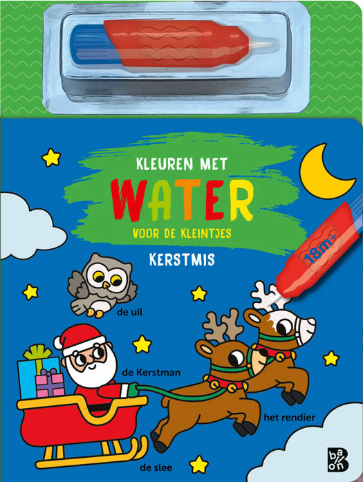 Kerstmis - Kleuren met water voor de kleintjes