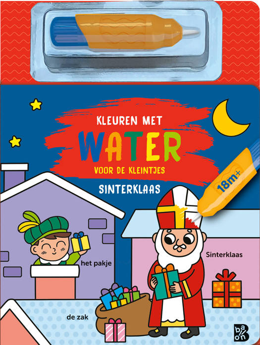 Sinterklaas - Kleuren met water voor de kleintjes